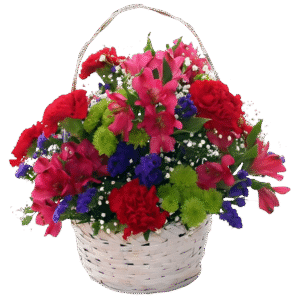 Colorful Flower Basket